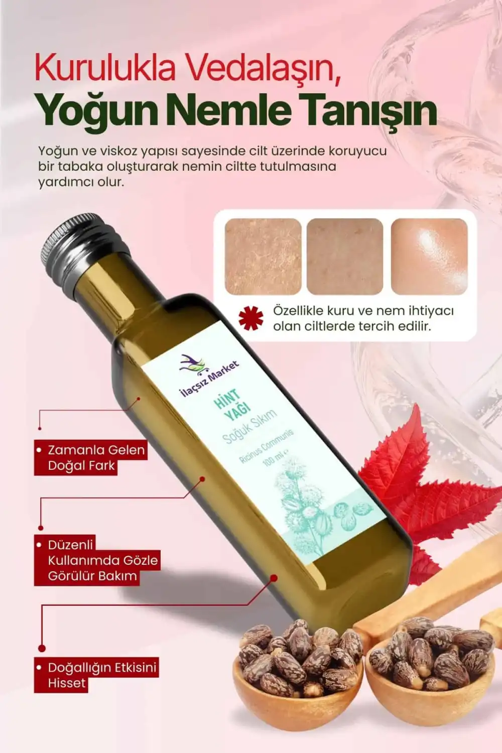 Hint Yağı / 100 ml. Soğuk Sıkım (HEXANSIZ)