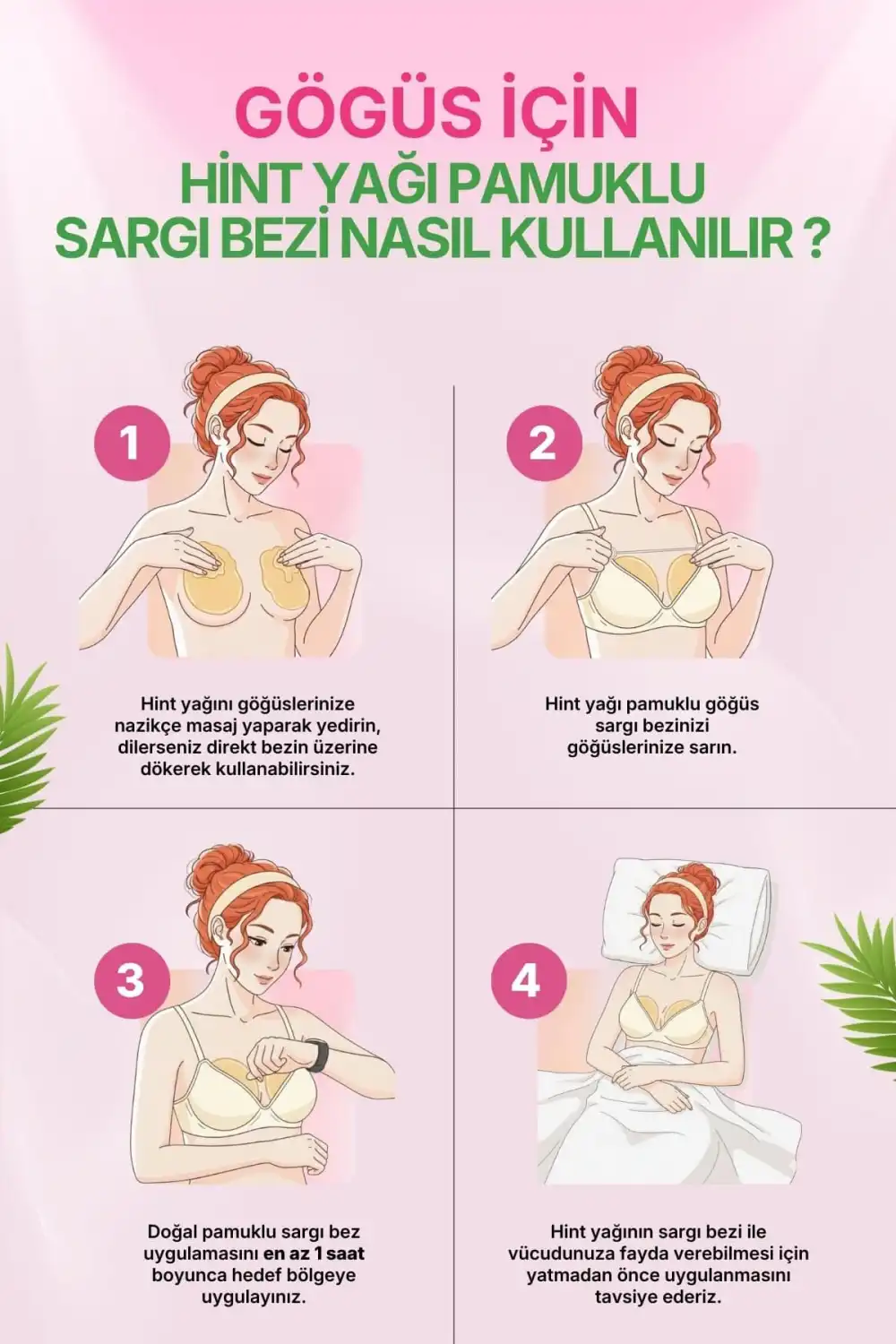 Hint Yağı Göğüs Uygulama Bezi (Castor Oil Pack) – %100 Organik & Sızdırmaz A-B CUP