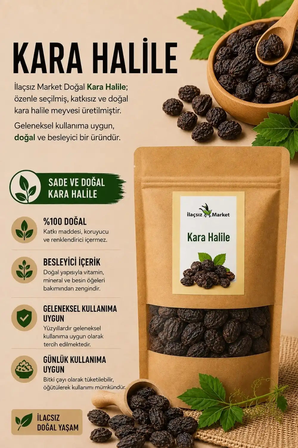 Kara Halile (Terminalia chebula) / 100 gr