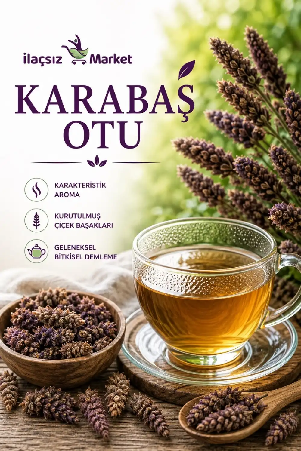 Karabaş Otu (Lavandula Stoechas) / 50 gr