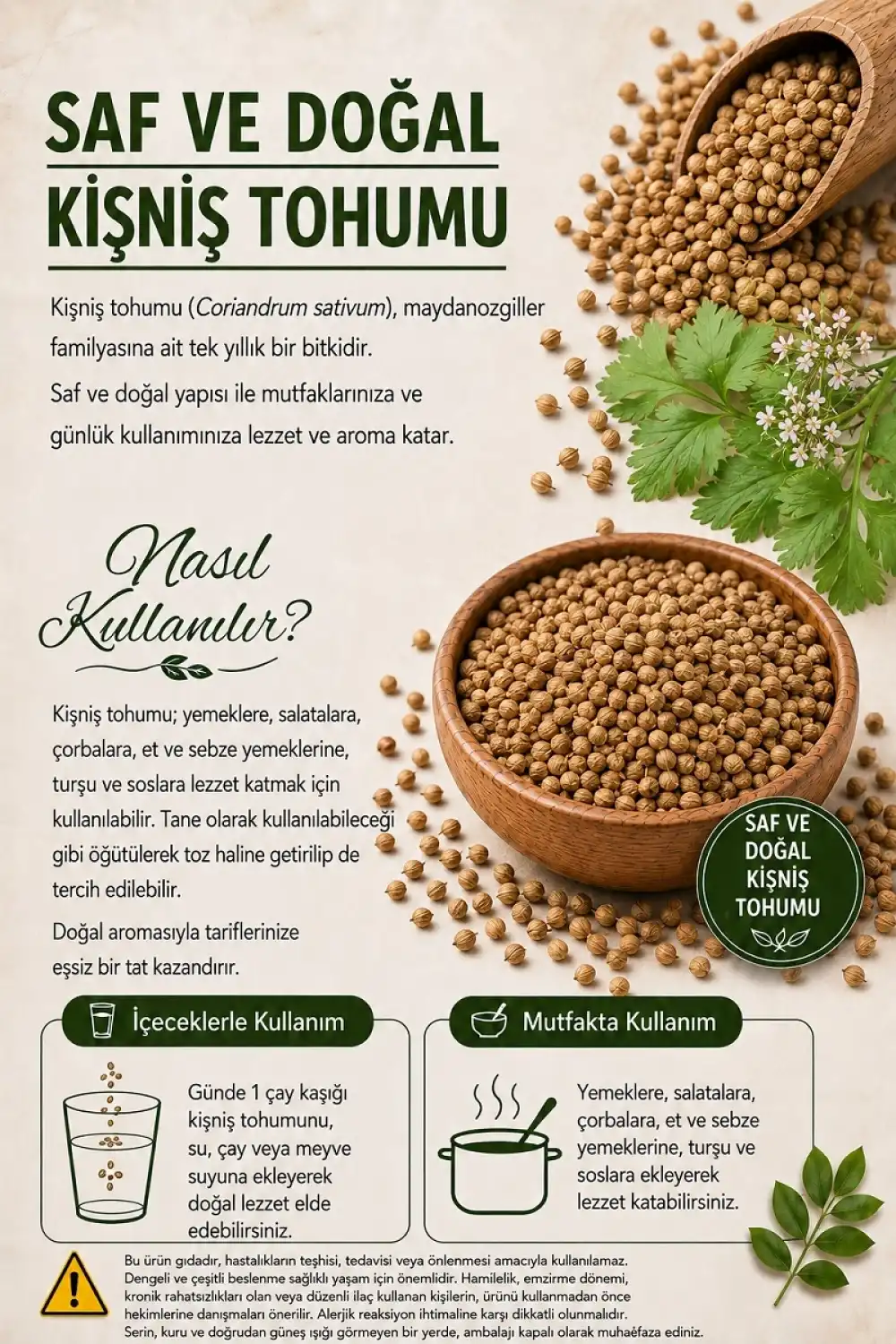 Kişniş Tohumu / 50 gr