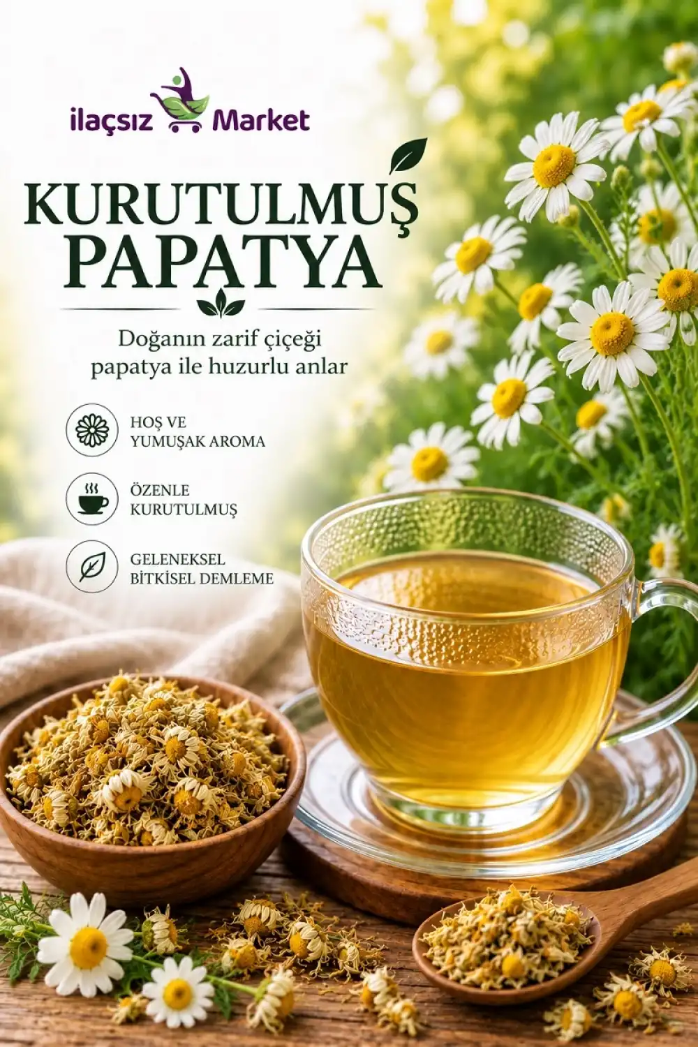 Kurutulmuş Papatya / 50 gr