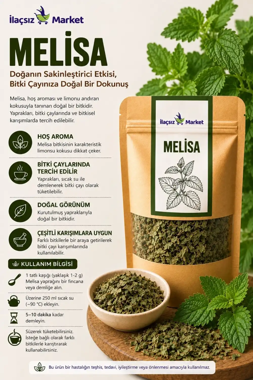 Melisa (Melissa Officinalis) / 50 gr