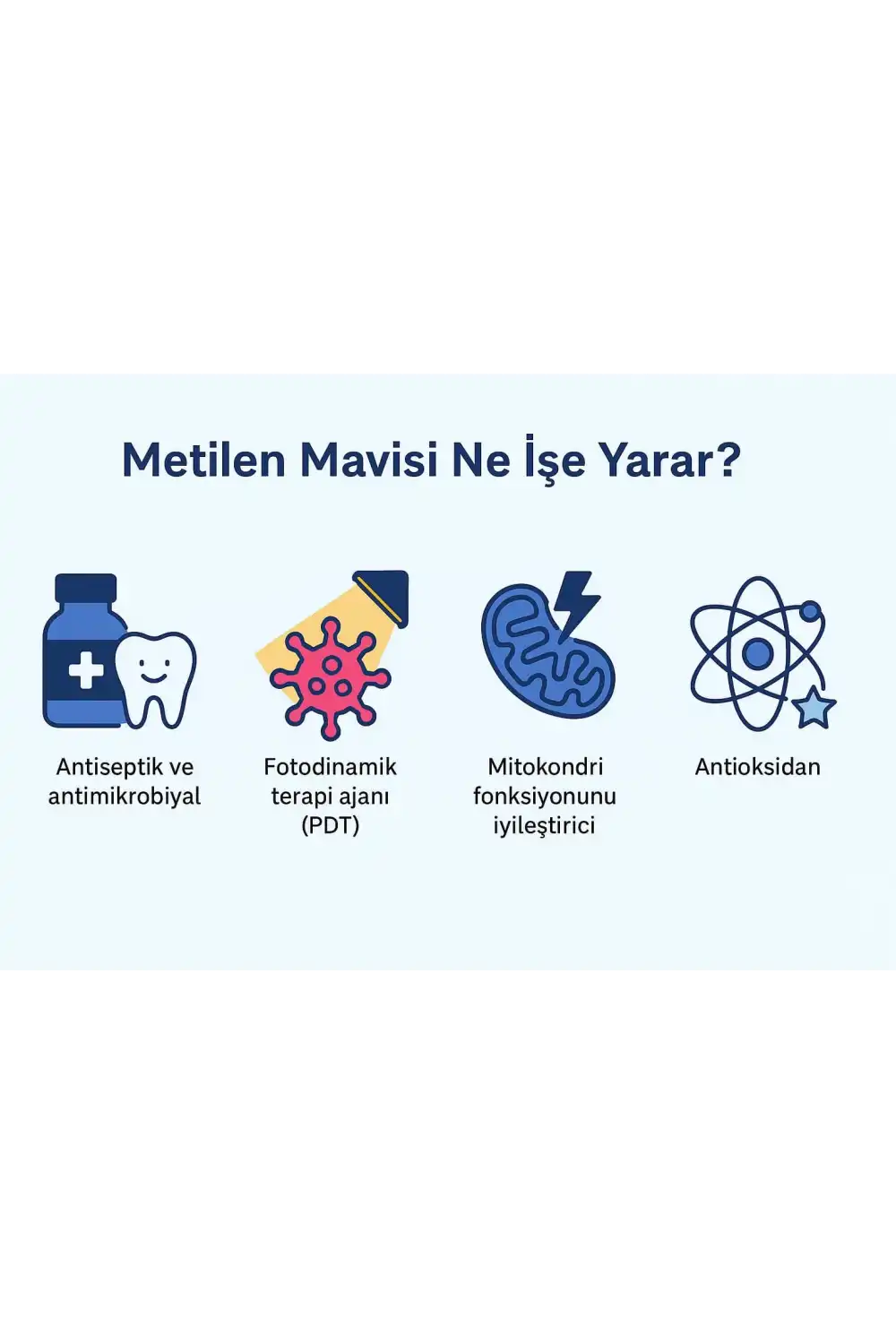 Metilen Mavisi (50 ml) – %1 Saf Çözelti