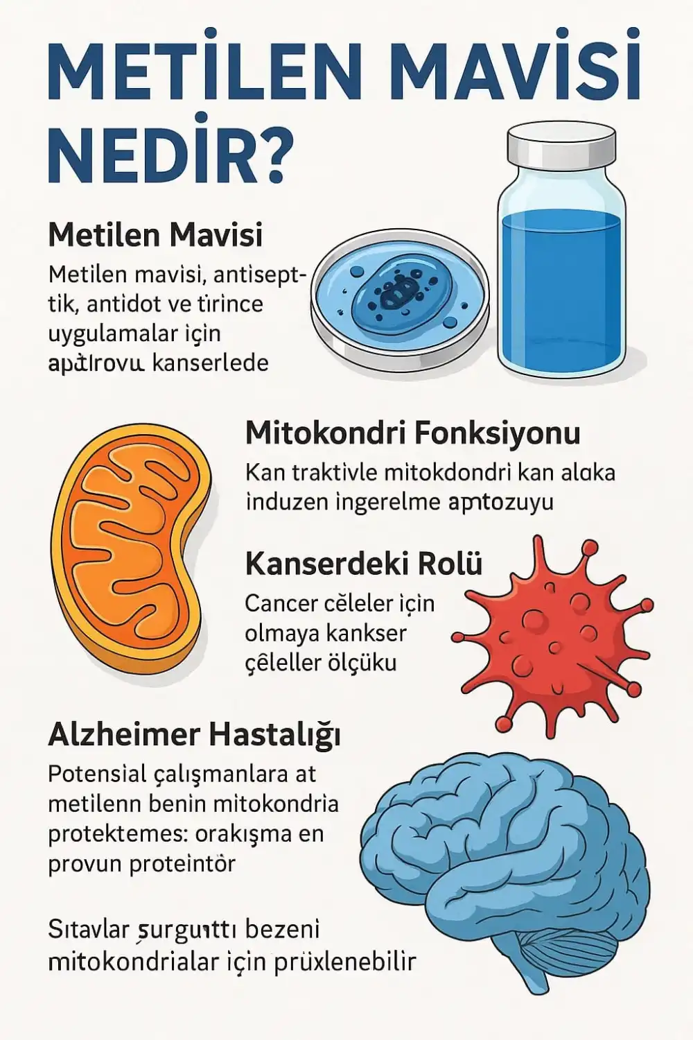 Metilen Mavisi (50 ml) – %1 Saf Çözelti
