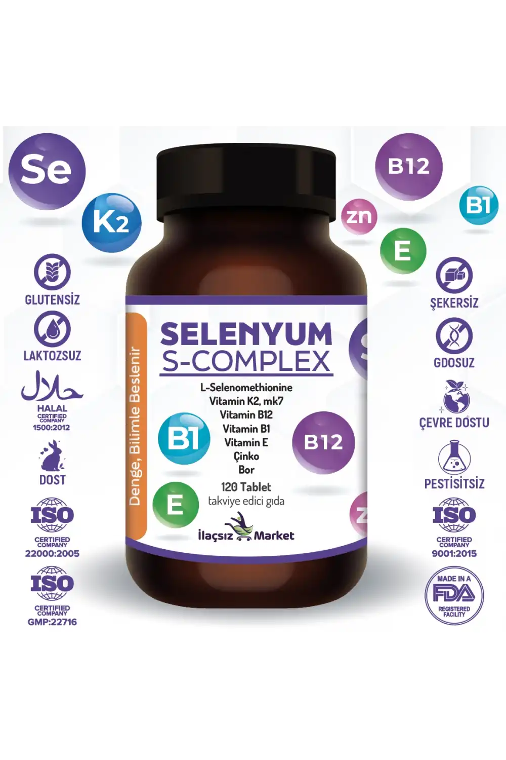 Muhteşem 3lü Sinerji Paketi: Magnezyum M-Complex + Selenyum S-Complex + Vegan D3K2
