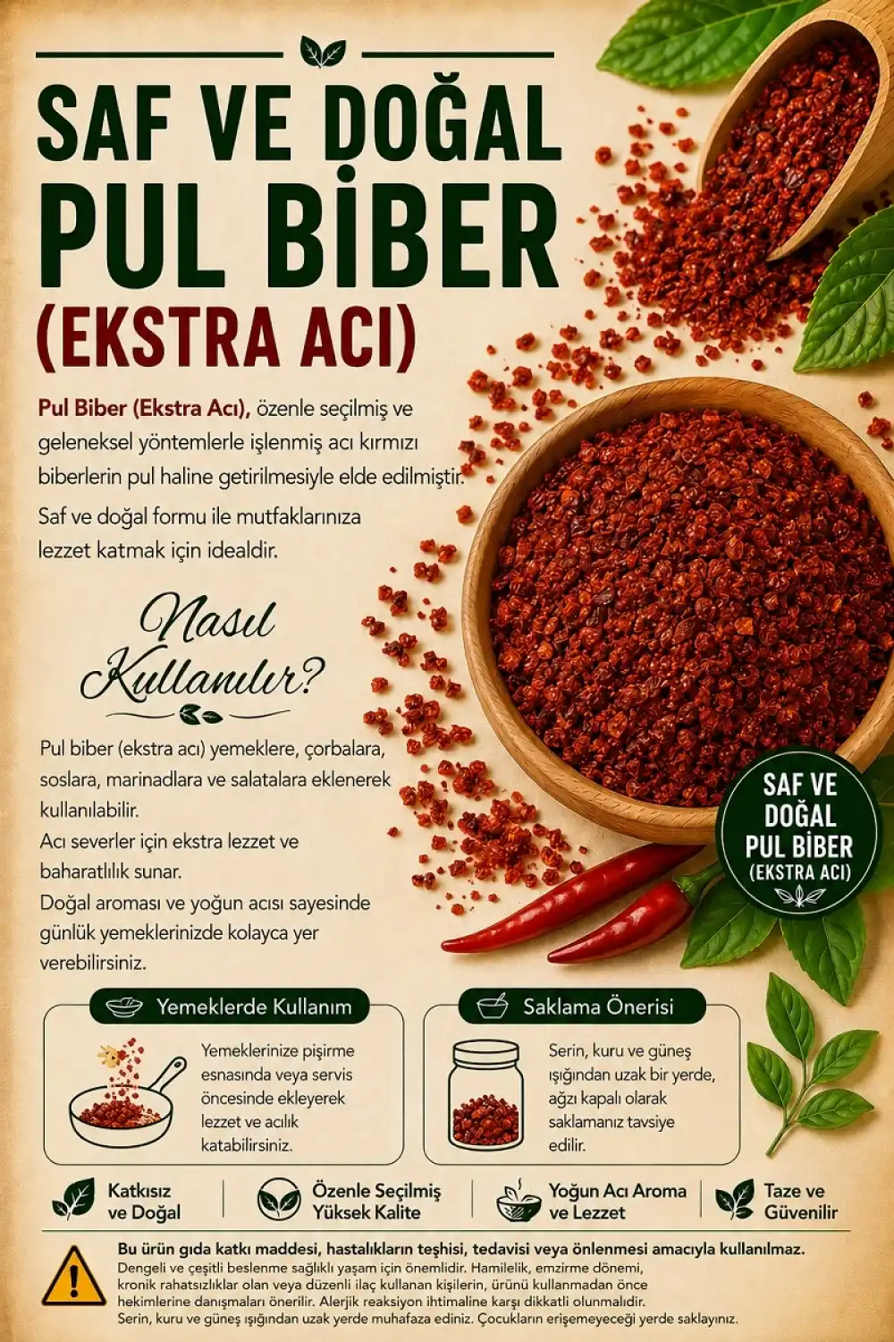 Pul Biber (Ekstra Acı) / 50 gr.