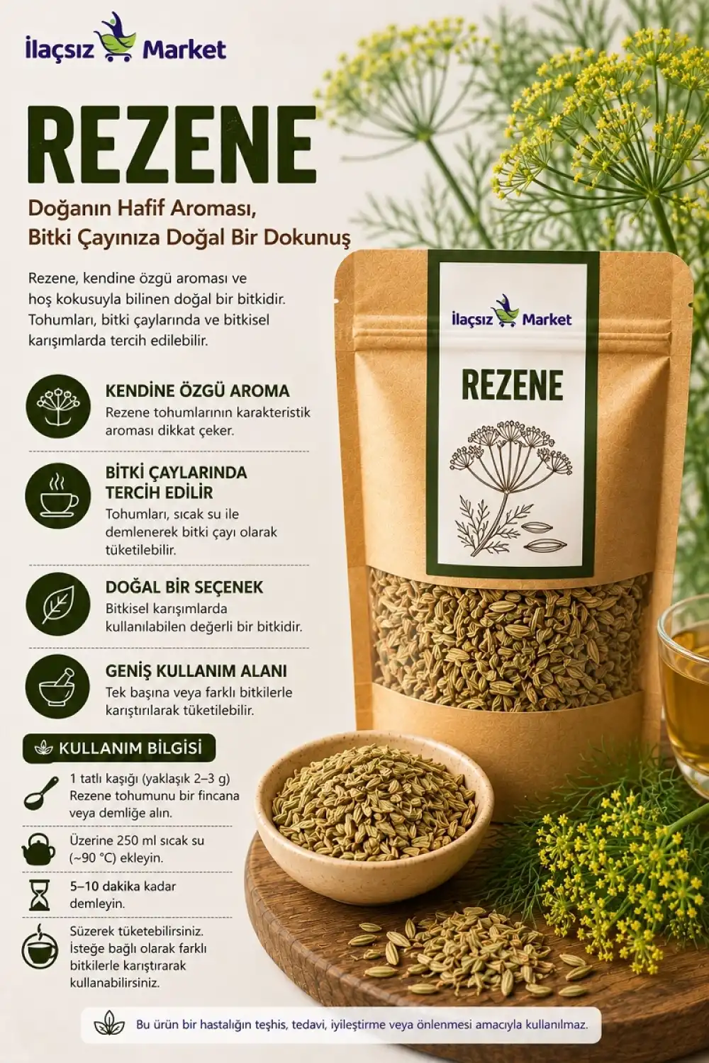 Rezene (Foeniculum Vulgare) / 50 gr