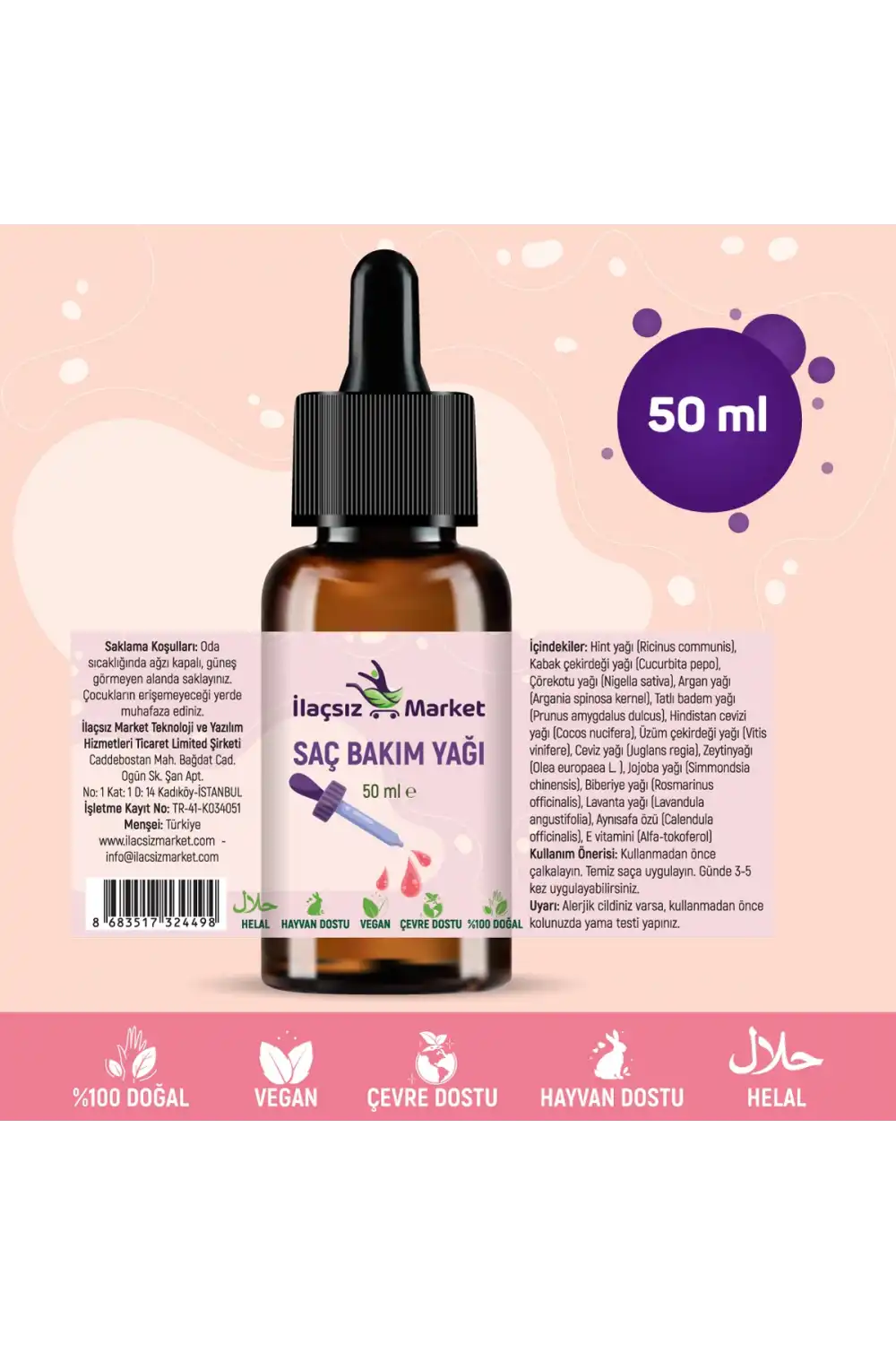 Saç Bakım Yağı / 50 ml