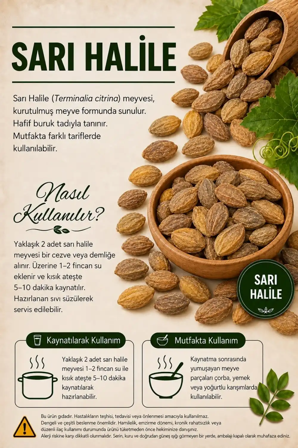Sarı Halile (Terminalia Citrina) / 100 gr