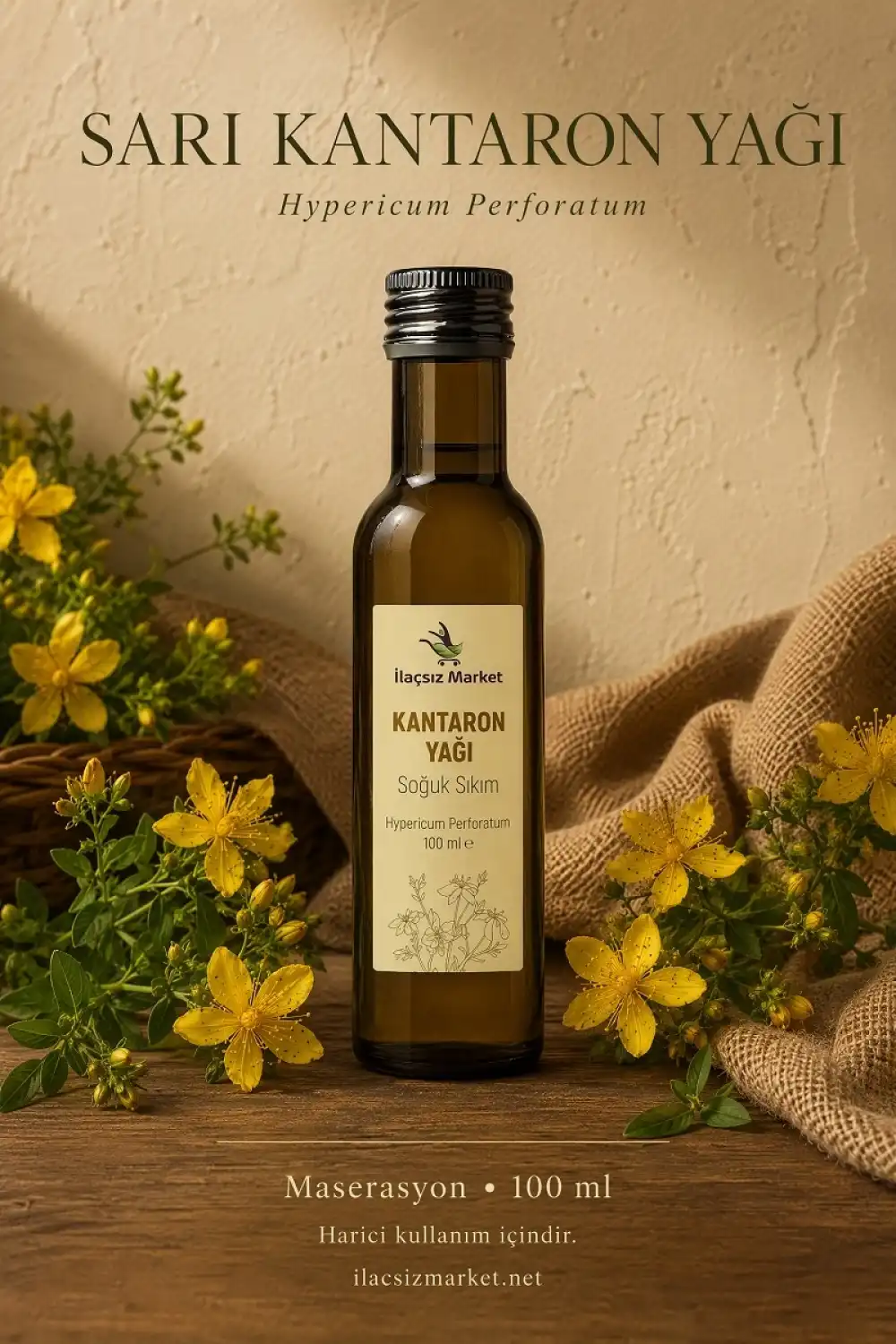 Sarı Kantaron Yağı (Hypericum Perforatum) – Maserasyon / 100 ml