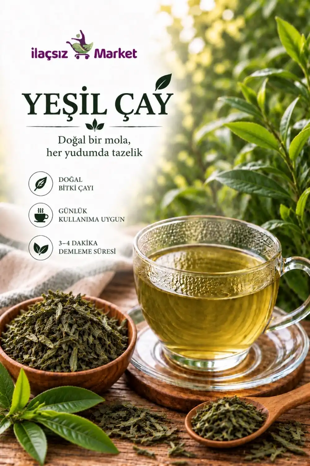 Yeşil Çay (Camellia Sinensis) / 50 gr