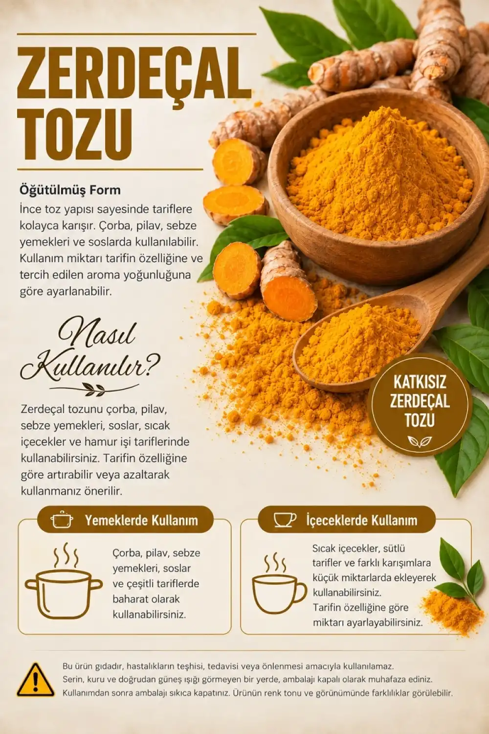 Zerdeçal Tozu (Curcuma Longa) / 50 gr