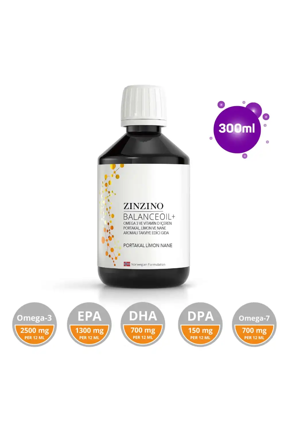 Zinzino Omega 3 - BalanceOil+ 300 ml