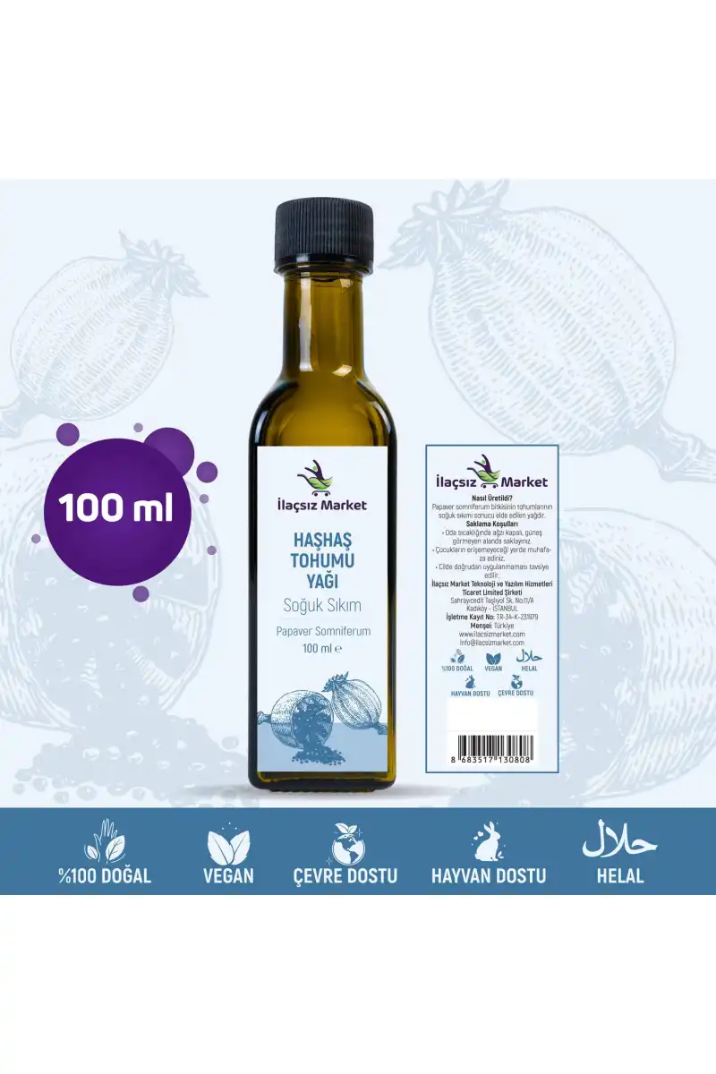 Haşhaş Tohumu Yağı / 100 ml