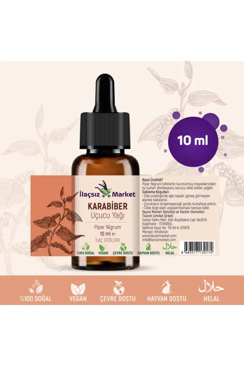 Karabiber Yağı / 10 ml (Tıbbi)