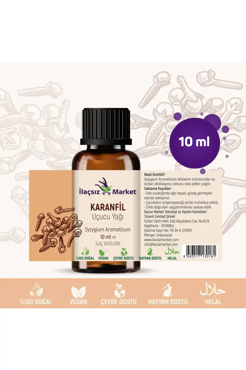 Karanfil Tomurcuk Yağı / 10 ml (Tıbbi)