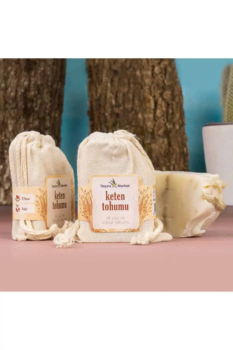 Keten Tohumu Sabunu (Bitkisel Katı Şampuan) / 120 gr.