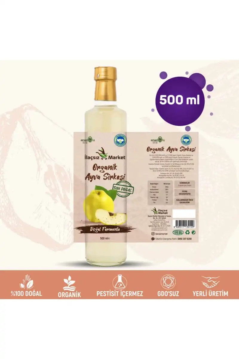 Organik Ayva Sirkesi / 500 ml