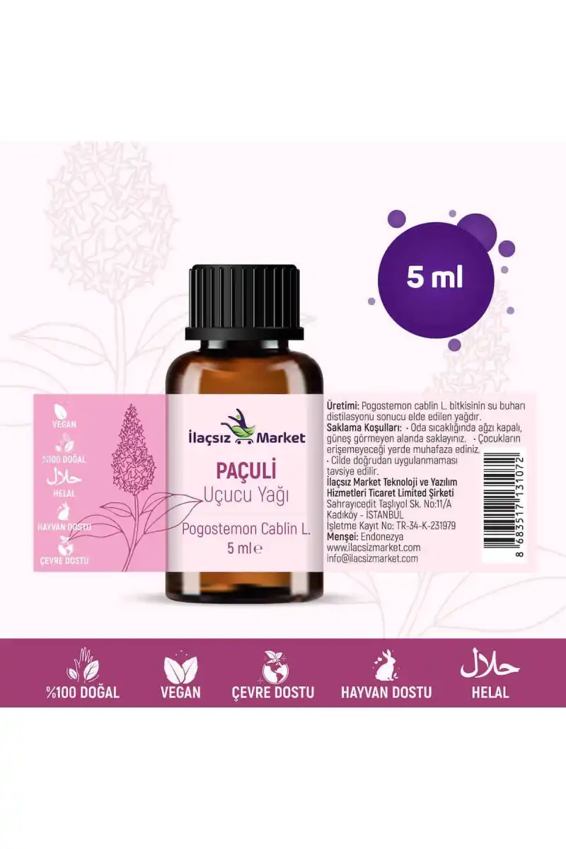 Paçuli Yağı / 5 ml (Tıbbi)