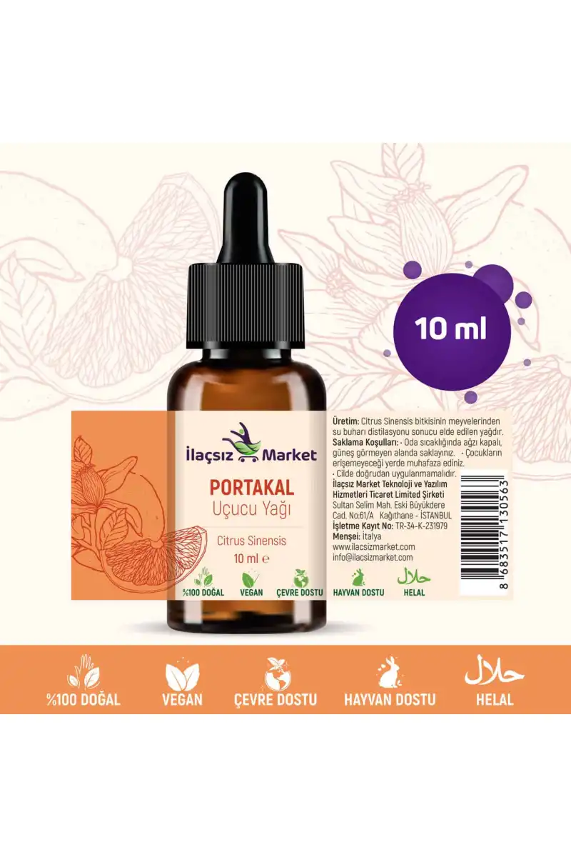 Portakal Yağı / 10 ml (Tıbbi)