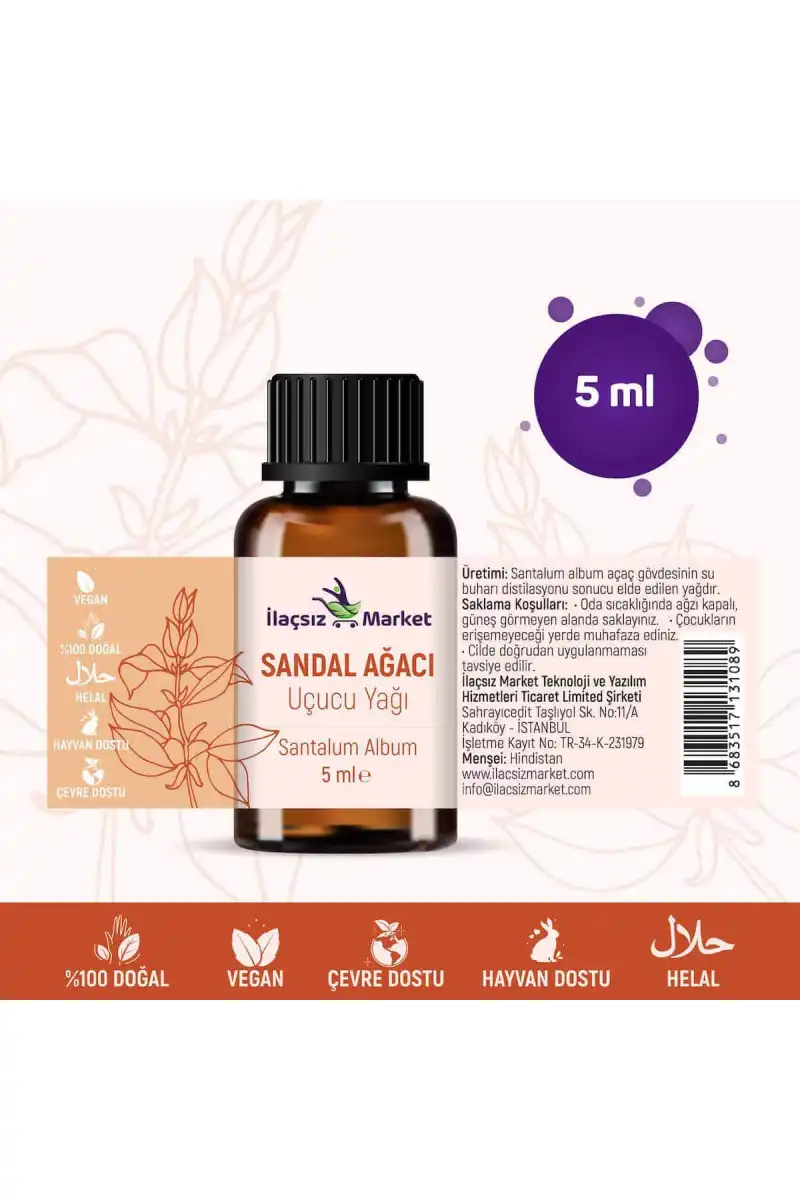 Sandal Ağacı Yağı / 5 ml (Tıbbi)