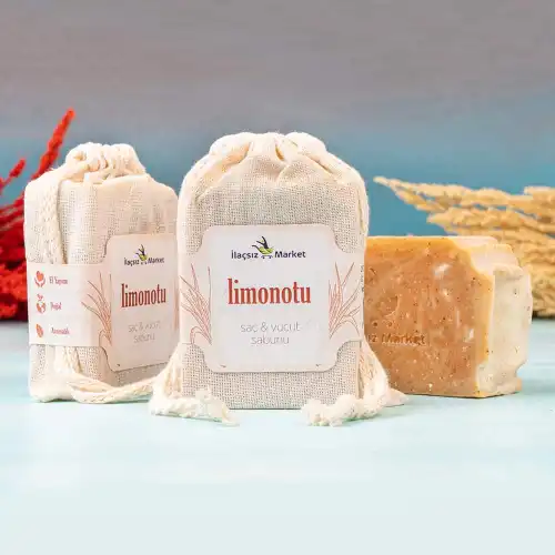 Limon Otu Sabunu Bitkisel Katı Şampuan / 120 gr.