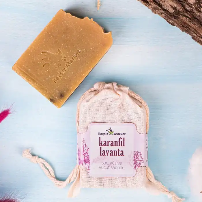 Karanfil - Lavanta Sabunu (Bitkisel Katı Şampuan) / 120 gr.