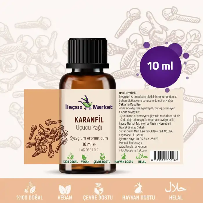 Karanfil Tomurcuk Yağı / 10 ml (Tıbbi)