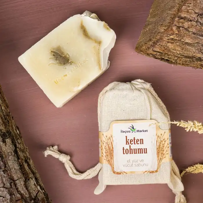 Keten Tohumu Sabunu (Bitkisel Katı Şampuan) / 120 gr.