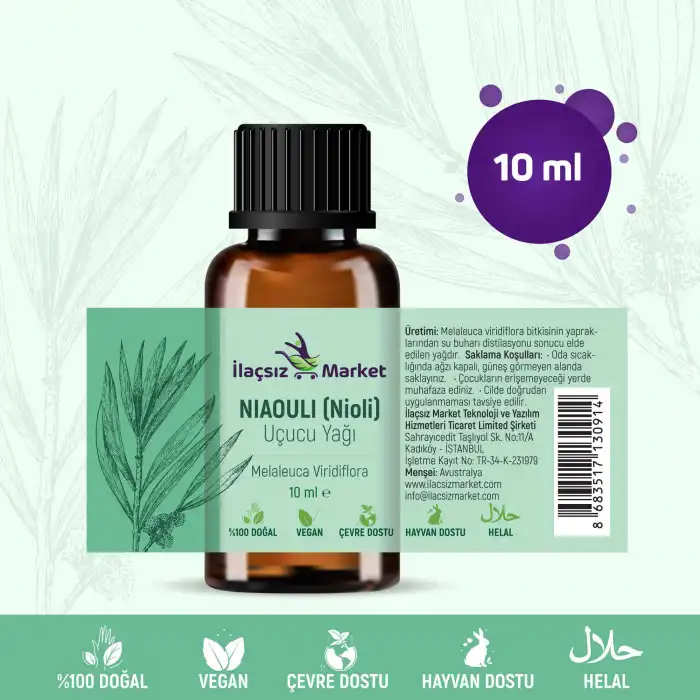 Niaouli Yağı / 10 ml (Tıbbi) (Nioli diye okunur)