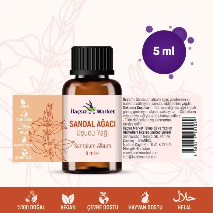 Sandal Ağacı Yağı / 5 ml (Tıbbi)