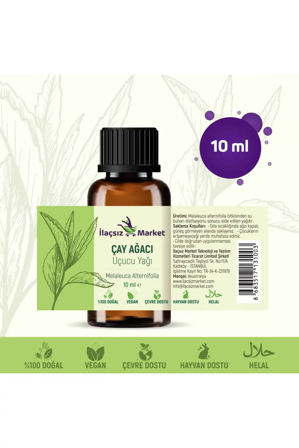 Çay Ağacı Yağı / 10 ml (Tıbbi)
