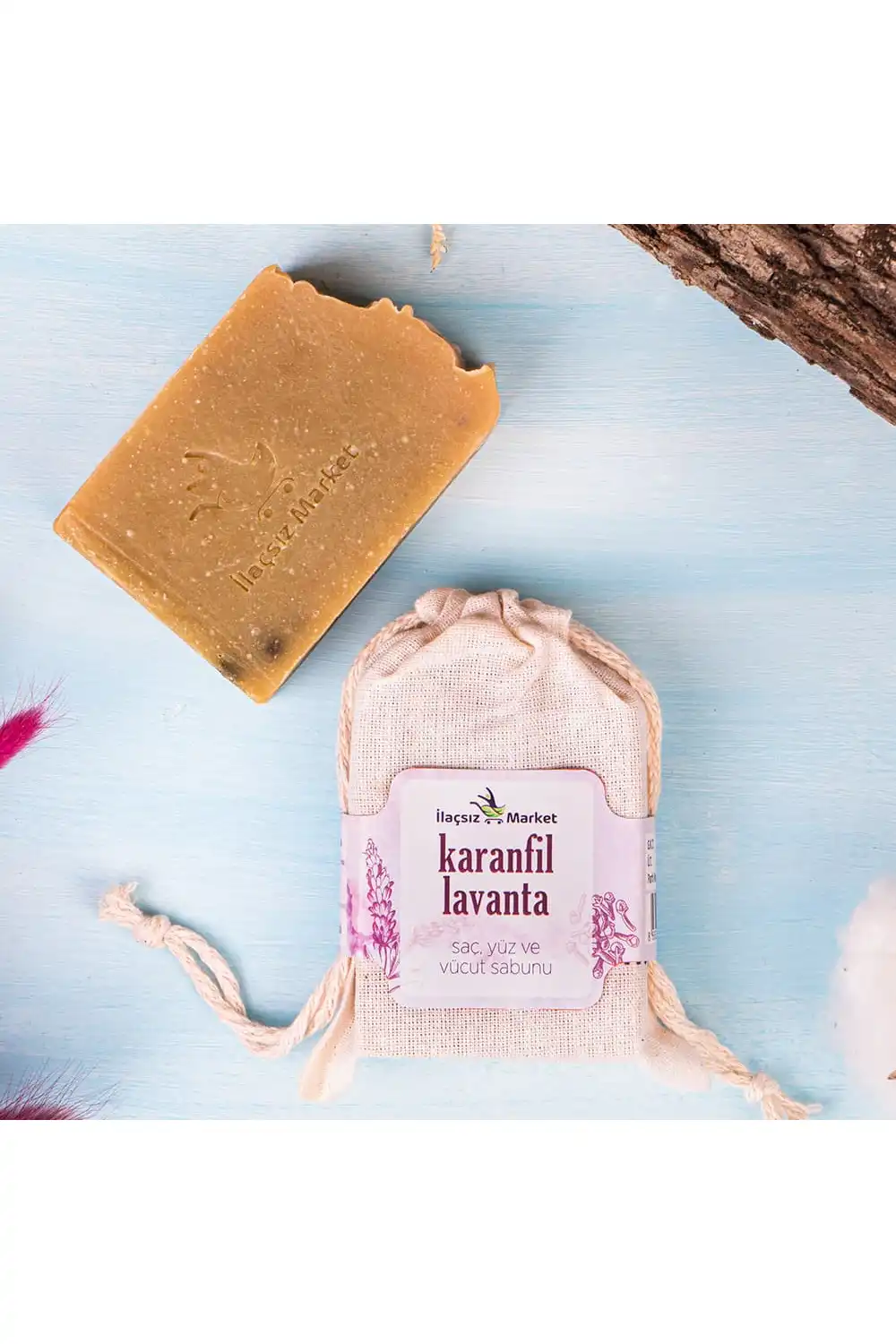 Karanfil - Lavanta Sabunu (Bitkisel Katı Şampuan) / 120 gr.