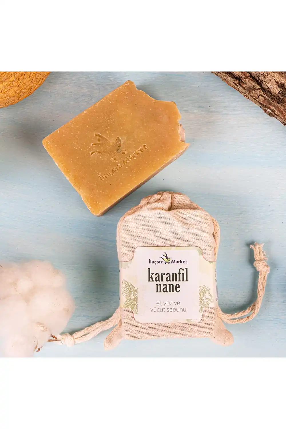 Karanfil - Nane Sabunu (Bitkisel Katı Şampuan) / 120 gr.