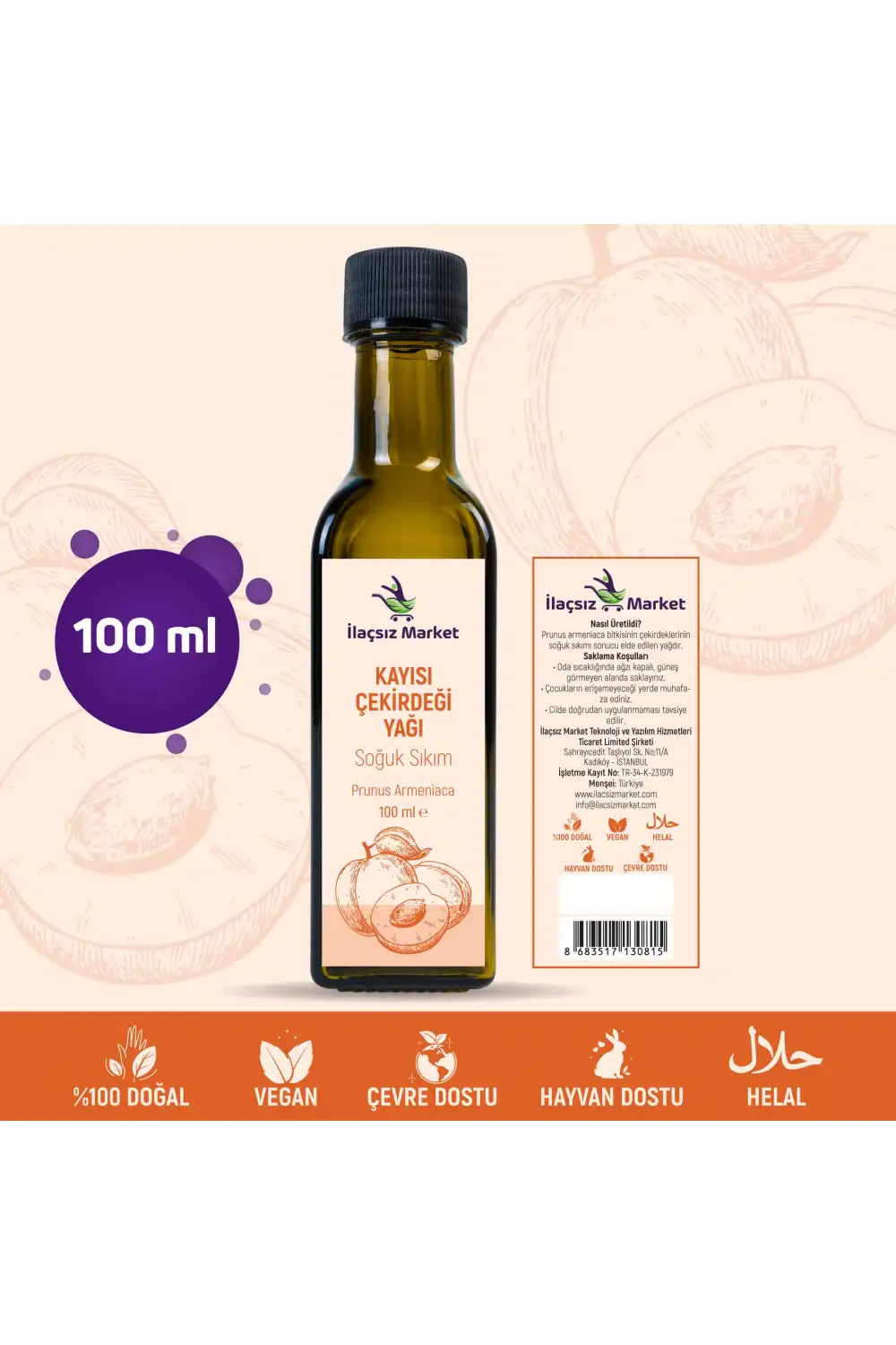 Kayısı Çekirdeği Yağı / 100 ml