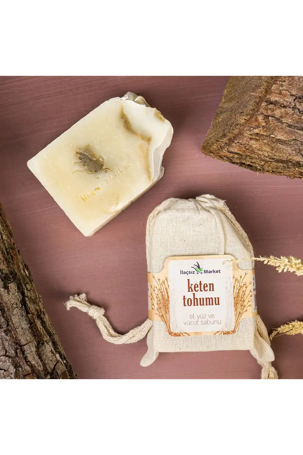 Keten Tohumu Sabunu (Bitkisel Katı Şampuan) / 120 gr.