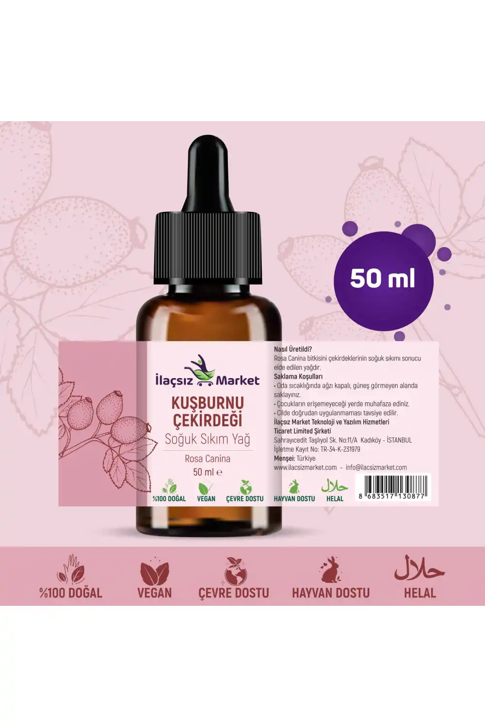 Kuşburnu Çekirdeği Yağı / 50 ml