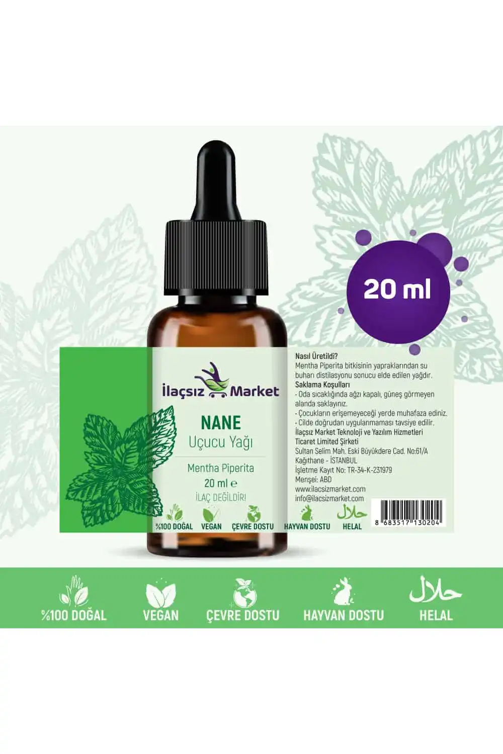 Nane Yağı / 10 ml (Tıbbi)
