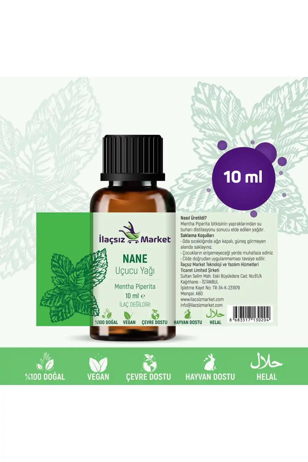 Nane Yağı / 10 ml (Tıbbi)