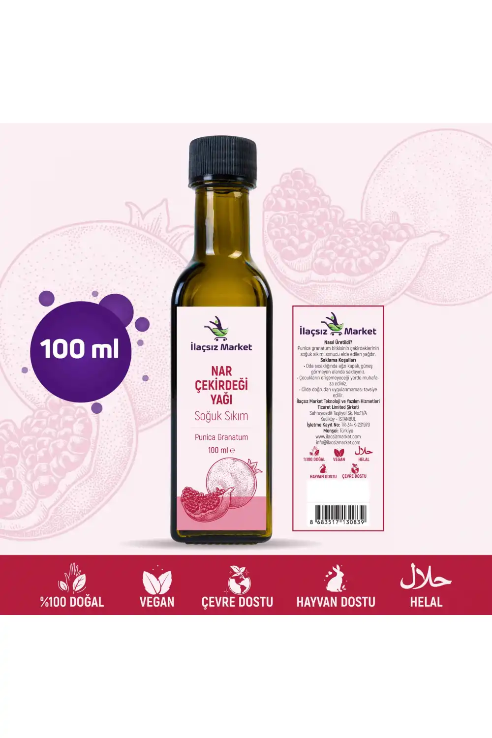 Nar Çekirdeği Yağı / 100 ml