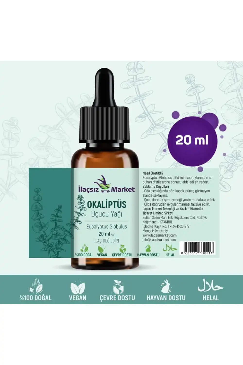 Okaliptüs Yağı / 10 ml (Tıbbi)
