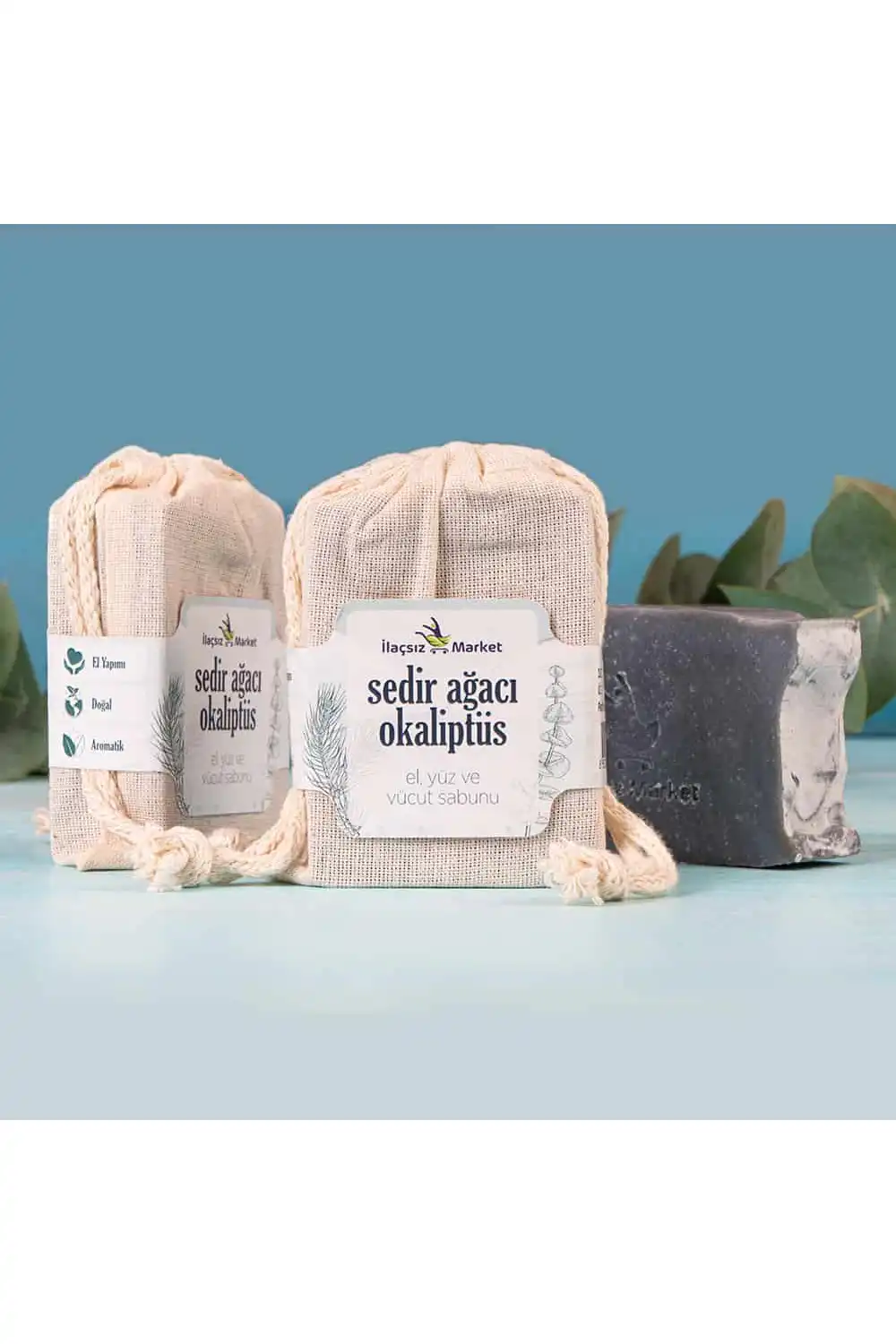 Sedir Ağacı - Okaliptüs Sabunu (Bitkisel Katı Şampuan) / 120 gr.