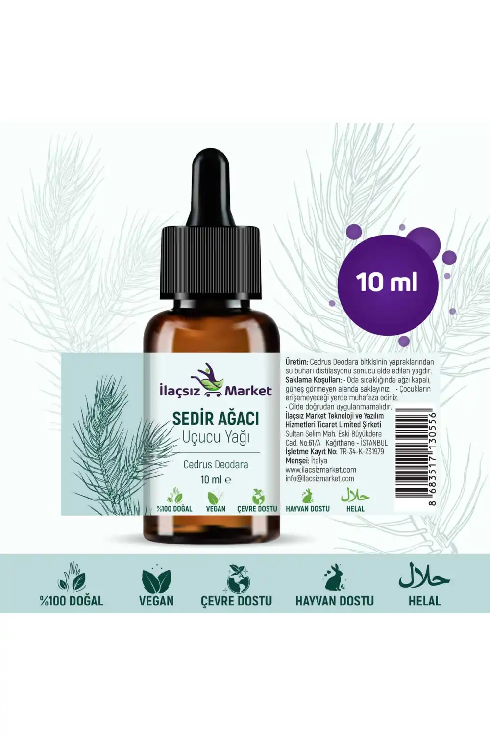 Sedir Ağacı Yağı / 10 ml (Tıbbi)
