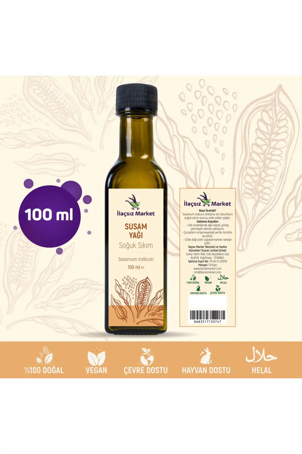 Susam Yağı / 100 ml.