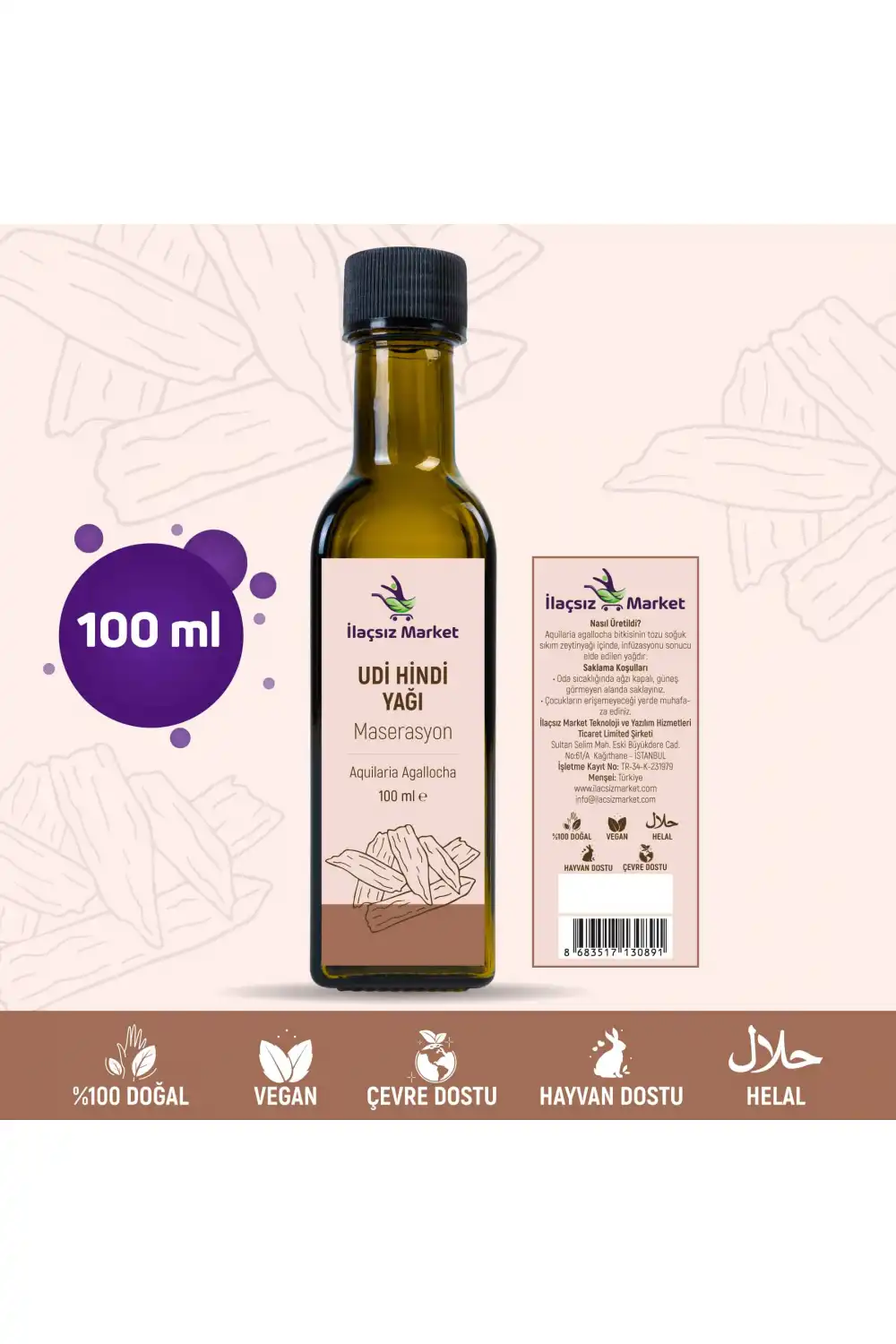 Udi Hindi Yağı / 100 ml