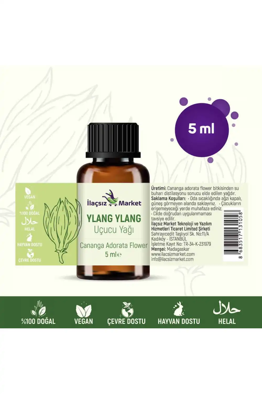 Ylang Ylang Yağı / 5 ml (Tıbbi)
