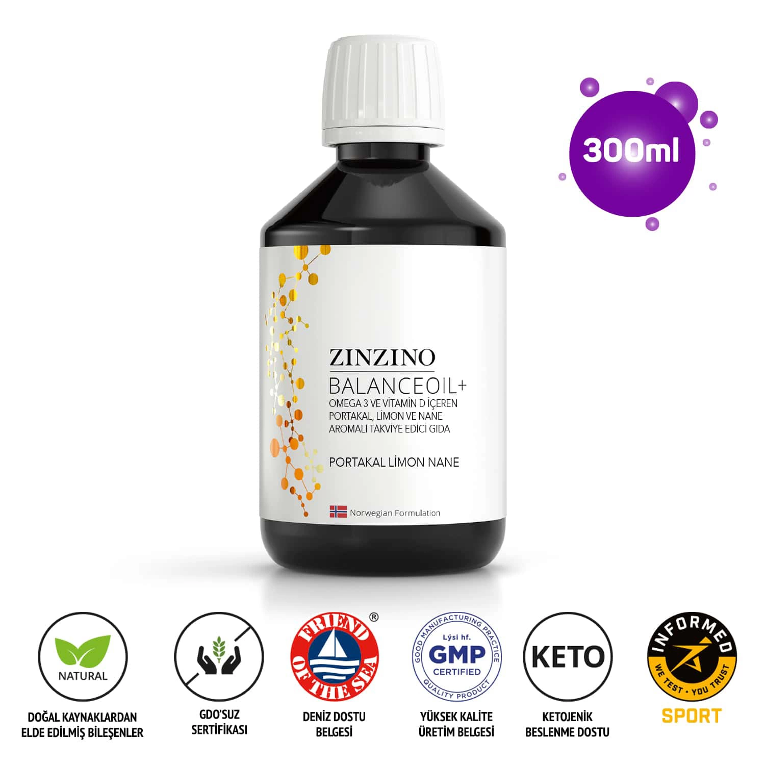 Zinzino Omega 3 BalanceOil+ 300 ml