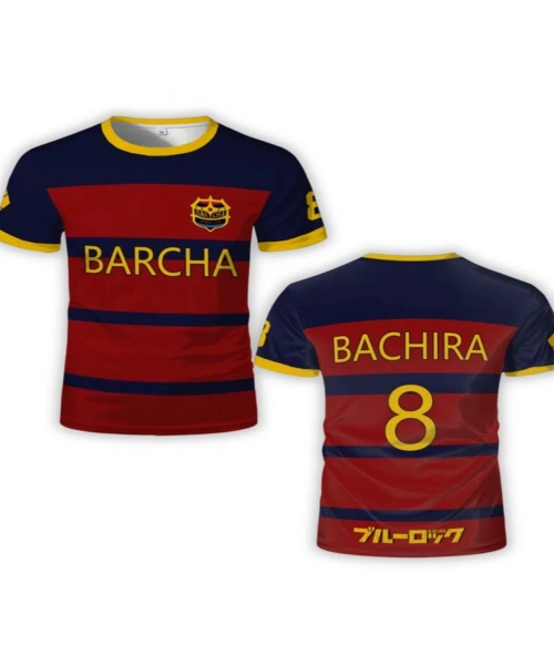 Anime Blue Lock Barcha T Shirt Soccer Jersey