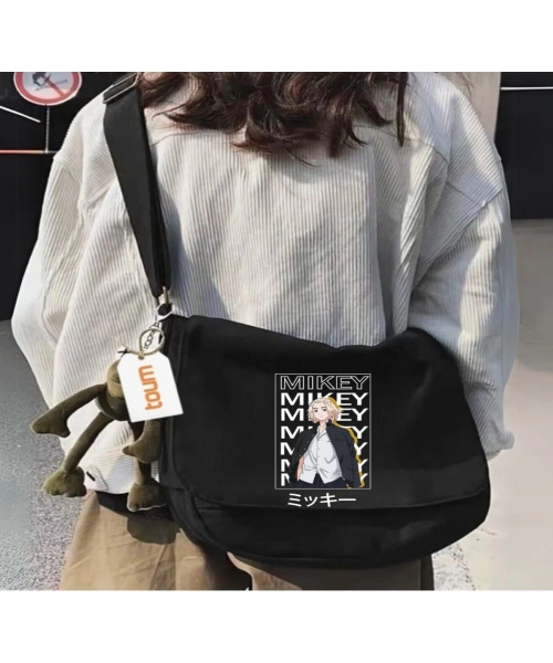 Anime Tokyo Revengers Baskılı Unisex Postacı Okul Çantası